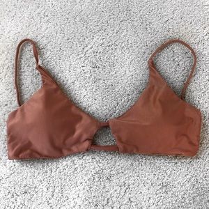 Brown Bikini Top Size L